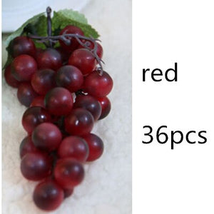 Artificial Plant Simulation Fruit Grapes Garden Plastic Fake Decorative Fruit Home Wedding Party Garden Decor