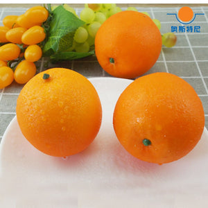 10pcs High imitation fake artificial orange Fruit&artificial plastic fake simulated orange fruit model