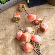 Load image into Gallery viewer, Persimmon Artificial berry simulation fruit Cute small fake plant wedding decoration for home party table accessories
